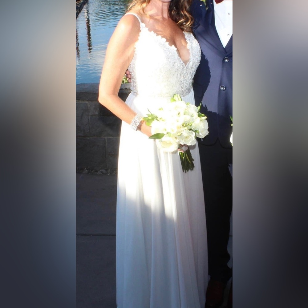 Gorgeous Designer Silk Chiffon Wedding Dress